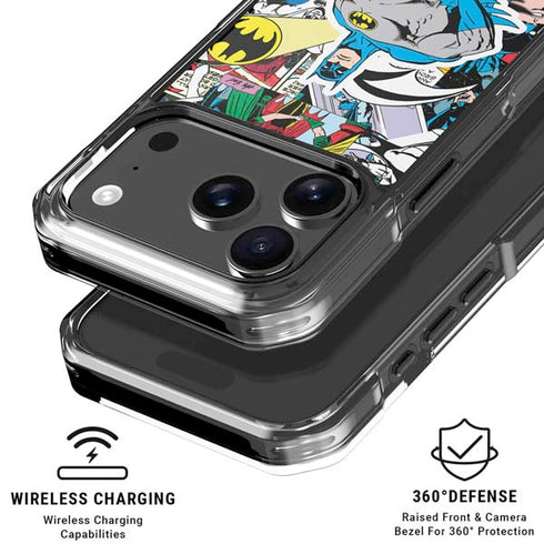 DC Comics Batman Vintage Pose Collage Art iPhone 17 Pro Max MagSafe Case